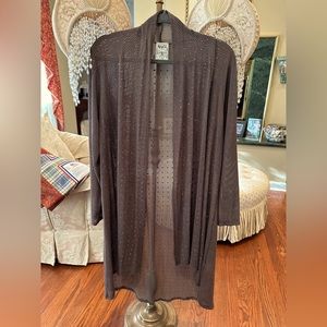 Vocal USA Rhinestone Tunic Cardigan Long Sleeve, Unique, Like New, Medium